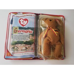 Germania the Bear McDonalds TY International Bears II Beanie Baby 1990 Rare